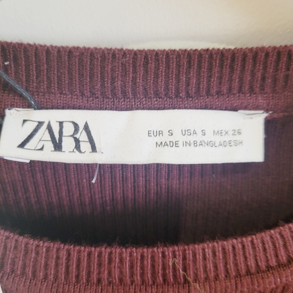 ZARA SHOULDER PAD KNIT DRESS, size small - Picture 5 of 13